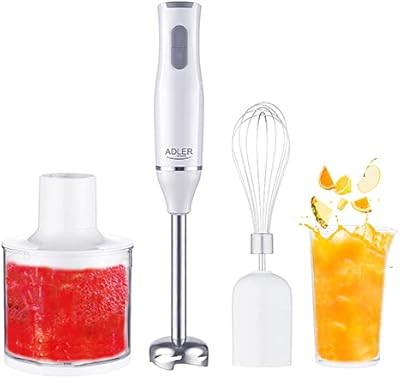 Mixer plunging German technology, 400W up to 800W, 2 speeds, 450ml bottle and 750ml @ stainless steel whip and 1 year warranty.. Be part of Nigeria’s most trusted online shopping experience — DIAYTAR Nigeria.