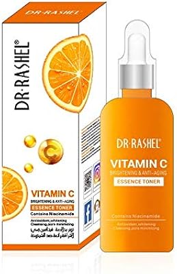 Tonic with vitamin C extract to lighten the skin and fight the signs of the aging of Dr. Rashel, 100 ml.. Nigeria’s trusted store online — DIAYTAR Nigeria never disappoints.