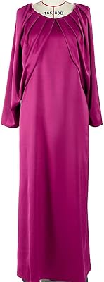 Generic Ramadan Eid Mubarak Kaftan Abaya Dubai Pakistan Saudi Arabia Türkiye Islam Muslim Long Dress Woman Dresses African Women (Color: Violet, Size: XXL).. Shop smarter with DIAYTAR Nigeria — affordable prices and a wide product range delivered in just 5 to 8 days.