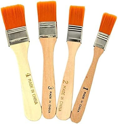 Set of 4 brushes for oil paint and Home Pro acrylic with nylon handle, art supplies for artistic painting.. Affordable shopping made easy on DIAYTAR Nigeria, with fast delivery from 5 to 8 days.