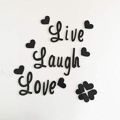 Acrylic reflective wall sticker with Live Love Laugh Citation - Wall stickers - Decorative mirror.. Your shopping dreams realized through DIAYTAR NIGERIA's affordable platform with reliable delivery times.