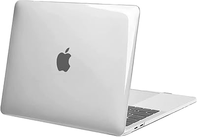 Rigid plastic protection shell compatible with MacBook Pro 13 inch 2023, 2022, 2021, 2020-2016 M2 M1 A2338, A2251, A2289, A2159, A1989, A1708, A1706 with/Without touchbar, Clear Crystal.. DIAYTAR NIGERIA delivers what matters - quality, affordability, and prompt nationwide shipping.