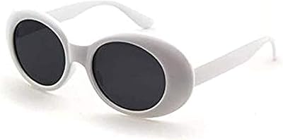 Vintage oval sunglasses with thick frame inspired by actor Kurt Cobain with retro round glasses.. DIAYTAR Nigeria offers the perfect blend of affordability and efficiency. Shop now and get your products delivered between 5 and 8 days nationwide.