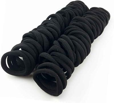 100 thick hair elastics for women, men and girls (black).. Shop with purpose at DIAYTAR NIGERIA and discover a world of products at budget-friendly prices.