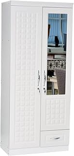 Furniture4us wooden cabinet with 2 doors, engineering wooden cabinet with 2 drawers, perfect modern and fine (white square).. From checkout to your doorstep in less than a week — DIAYTAR Nigeria.