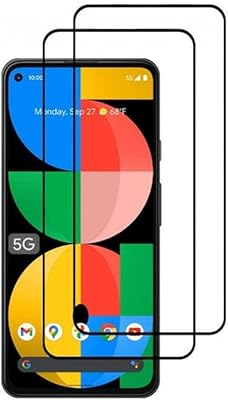 2 drenched glass screen protectors compatible with Google Pixel 5A 5G Transparent/Black.. Thousands of choices. Zero hassle. All thanks to DIAYTAR Nigeria.