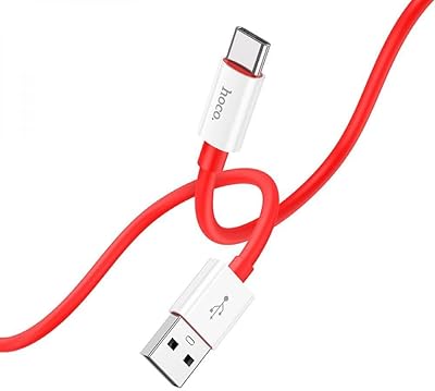 Hoco X87 - Magic Silicone (3A - 1m) data loading and data transmission cable, USB -C intake compatible with Samsung Huawei Xiaomi Oppo - Red.. Discover why millions choose DIAYTAR for affordable online shopping with delivery in just 5-8 days.