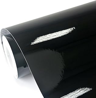 Roller of shiny black vinyl adhesive paper tech wrap, size 11.5 "x 60.. DIAYTAR NIGERIA makes quality accessible with our extensive catalog and competitive delivery rates.