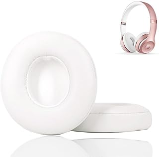 SIVVI professional replacement earworks, compatible with the Solo2 and Solo3 Wireless Headsets Wireless and Solo3 with Soft Protein Leather/Powerful adhesive tape (white).. Discover endless possibilities with DIAYTAR NIGERIA's vast e-commerce selection and budget-friendly delivery.