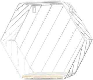 Margon wall office office storage basket to organize magazines and papers and hexagonal shelf support in metal wire (size S L23).. Get what you need, when you need it — DIAYTAR Nigeria delivers fast.