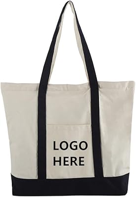 2023 Cotton canvas handbag for women, personalized shopping tote, logo printing, personalized grocery shoulder bags (black, m (45x36x9cm))))))).. Discover endless possibilities with DIAYTAR NIGERIA's extensive product range and affordable shipping.