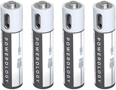 Batterie lithium-ion rechargeable usb aaa powerology (2 pièces/paquet) 450 mah/675 mah.. DIAYTAR NIGERIA brings affordable shopping to your fingertips with reliable delivery in less than 8 days.