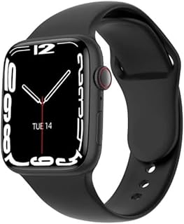 Olly S7 smart watch with 45 mm customizable screen and large capacity battery with IPX5 index for water and dust resistance, body temperature monitoring and Bluetooth wireless calls (black).. DIAYTAR NIGERIA: Your trusted partner for affordable online shopping with reliable delivery timeframes.