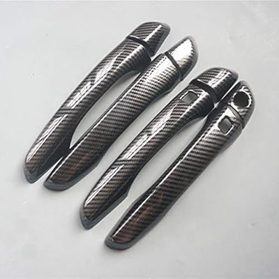 Carbon -style sports carbon fiber door handle cover for Hyundai Elantra 2017 2018 2019 (Carbon fiber printing with key cuts).. DIAYTAR NIGERIA delivers what you want at prices you'll love, all within 5-8 days nationwide.