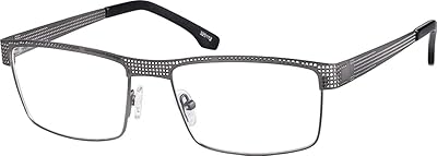 Blue anti-light zini glasses for men, rectangular frame, digital screen relieving eye fatigue, stainless steel.. DIAYTAR NIGERIA: Bringing quality products to every Nigerian with affordable nationwide delivery.