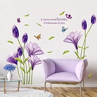 Oriti 3D Violet Fleur De Lys Sticker Wall Mural Floral Poller Sticker Walls Peler and glue DIY Wall Decoration For Children Girls Baby Room TV Wall Decor Decor.. DIAYTAR NIGERIA: Where affordability meets variety in Nigeria's most comprehensive online marketplace.