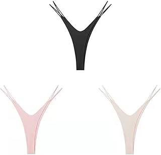 Kitstit female pass V -thong Double layer silk muslin panties for woman Brazilian style black/white/nude 3pcs.. DIAYTAR NIGERIA: Where every Nigerian finds affordable products delivered within the week.