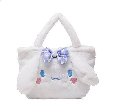 Velvet handbag for cute girls for school, 3D satchel with kawaii cartoon animal motif for girls and school supplies, Cinnamoroll.. From fashion trends to home essentials — find it on DIAYTAR Nigeria.