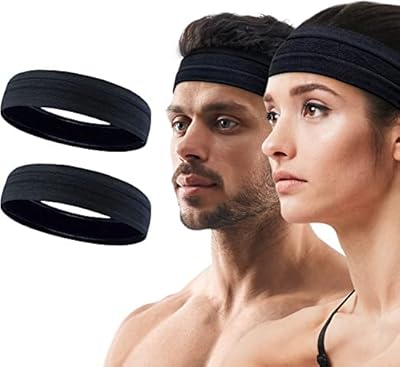 Amateur black banner for women, sports band for men, gymnastics headband, sweating strips, non -slip silicone bands, women's headband.. Click, pay, receive — DIAYTAR Nigeria makes online shopping seamless.