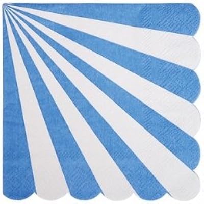 Meri Meri striped towel, 20 pieces, large, blue.. DIAYTAR NIGERIA delivers what you want at prices you'll love, all within 5-8 days nationwide.