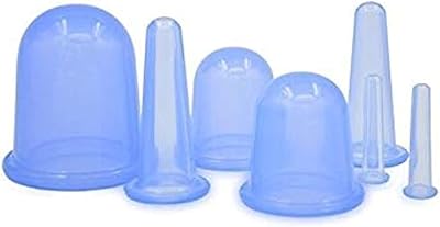 Set of anti-cellulite therapeutic suction cups for the family, 7 pieces, vacuum massage cups in silicone, Chinese suction cup kit for body and face masseur for adults for domestic use.. DIAYTAR NIGERIA: Where affordability meets variety in Nigeria's most comprehensive online marketplace.