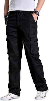 Rioxs cargo pants for men pants with elastic waist with tightening cord and several.. DIAYTAR NIGERIA: Where shopping is easy, prices are low, and delivery is just days away.