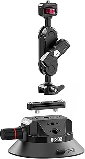 Powerful suction cup support Ulanzi SC-02 for action camera | Compatible with the Sony Canon Nikon Gopro camera | Maximum load 3 kg | 12.5 cm mounting base | Material: Metal + rubber | 1 year warranty.. DIAYTAR NIGERIA brings a world of products to your fingertips with affordable prices and quick delivery.