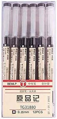 Ultra fine 0.35 mm black gel ink pen for school and office stationery supplies, package of 12.. DIAYTAR NIGERIA brings affordable shopping to every Nigerian home with delivery in just 5-8 days.