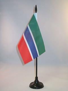 AZ FLAG Gambia table flag 15 x 10 cm - Small Gambia office flags 10 x 15 cm.. DIAYTAR NIGERIA: Where shopping is affordable, selection is vast, and delivery is always reliable.