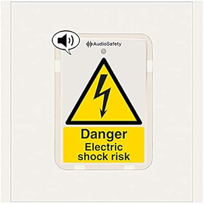 Safety panel speaking in hard plastic, risk of electric shock, 225 x 336 mm.. Save time and money with DIAYTAR Nigeria’s online store.