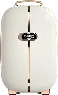 Magnificent white cosmetic fridge over pink. Portable makeup refrigerator. cooler to keep.. DIAYTAR NIGERIA transforms online retail with unbeatable prices and consistent delivery timeframes.