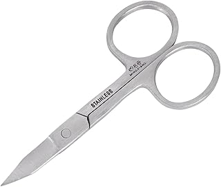 Stainless steel hair scissors to cut and cut eyebrows, eyelashes, beard and nose hairs, face scissors and makeup tools (MG-16).. From phone accessories to home decor — DIAYTAR Nigeria ships it fast.
