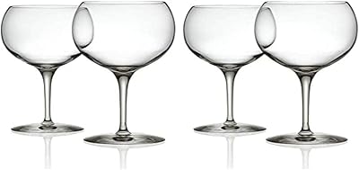 Alessi Mami XL | SG119/0S4 - Lot of 4 Red Wine Wine in Crystal Glass.. The smarter way to shop online in Nigeria is through DIAYTAR Nigeria.