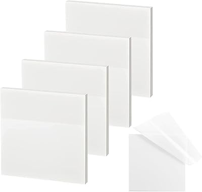Transparent adhesive notebook - 200 waterproof sticker notebooks, transparent sticker paper adapted to reading, study, home, office, at school, sticks safely, properly removable (3x3 inches).. DIAYTAR NIGERIA brings online shopping to every Nigerian with affordable prices and reliable shipping.
