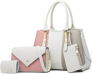 PU female leather strap bags, versatile tote, leather shoulder bag for women, shoulder bags with wallet and card holder, set of 4 bags for women, ladies for ladies.. DIAYTAR NIGERIA makes online shopping accessible with our budget-friendly prices and reliable shipping.