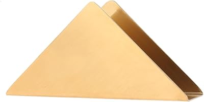 Golden stainless steel towel holder, Distributor of paper towels for bar, restaurant, kitchen, dining table, wedding party supplies (triangle).. DIAYTAR NIGERIA: Putting quality products within reach of every Nigerian through our affordable marketplace.