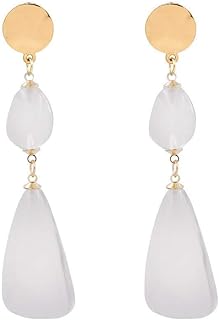 Bijoux-Femmes Earrings hanging earrings Ear line, transparent resin long geometric earrings in the shape of white water, elegant personality Street beat earrings for Eve.. DIAYTAR NIGERIA: Making online shopping accessible with affordable prices and nationwide delivery service.