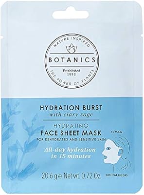 Fabric mask for the Botanix Hydration Burst Botanix with sterilized sage - 20.6 g (hydration all day in 15 minutes).. Discover endless possibilities with DIAYTAR NIGERIA's comprehensive catalog and reliable delivery service.
