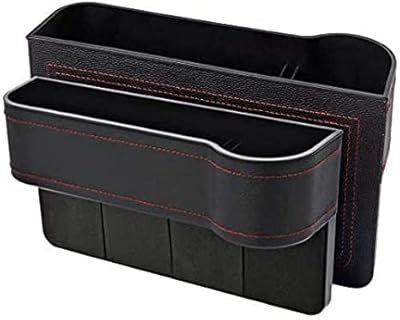 Leather car seat organizer Pu Aretti with cup holder and side pocket for console.. DIAYTAR NIGERIA brings the marketplace home to you with affordable prices and delivery in 5-8 days.