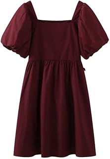 Summer dress for women with short puffing sleeves for women.. DIAYTAR NIGERIA: Your affordable shopping destination with thousands of products delivered in days.