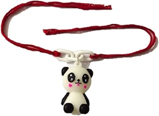 Panda bear cartoon rakhi for children brother and bhai.. DIAYTAR NIGERIA: Where shopping dreams come true with budget-friendly prices and nationwide shipping.