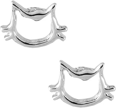 JewelyryShop m p0259 titanium earrings for women single curls made in Japan.. Experience retail therapy without the financial stress at DIAYTAR NIGERIA's affordable e-commerce platform.