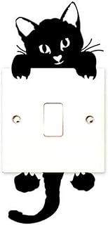 Cat -shaped wall sticker to decorate the doorbell, the laboratory or the switch lamp.. Shop confidently with DIAYTAR NIGERIA's vast product range and budget-friendly nationwide shipping.