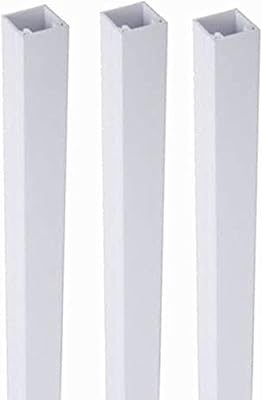 PVC cable covers of higher quality sticker - 3 (16 x 16 mm, 90 cm white package).. DIAYTAR NIGERIA promises affordability and variety with every purchase, delivered in 5-8 days.