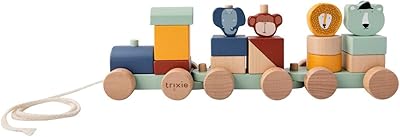 Trixie wooden animal train.. Your digital shopping destination, DIAYTAR NIGERIA combines variety with affordability and quick delivery.