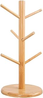 Bamboo wooden cup holder, coffee tree, tea cup organizer, suspension support with 6 removable bamboo hooks.. Shop millions of products across categories on DIAYTAR Nigeria — delivered right to your door.