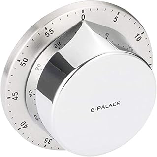 Amateur kitchen timer | Chef kitchen timer with powerful alarm | Stainless steel mechanical timer for cooking | 60 -minute mechanical timer, no required battery.. DIAYTAR NIGERIA: Where convenience meets affordability with delivery across Nigeria in under 8 days.