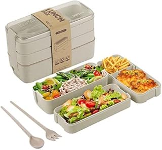 Bento lunch box at 3 levels Alyssa, food medium in the microwave, tiffin meal preparation containers, lunch for the office and the school (white).. Shop without boundaries at DIAYTAR NIGERIA, offering affordable products with convenient delivery times.