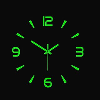 Modern 3D wall clock without remozan frame for living room decoration, silent modern wall clock and easy to install with numbers for home and office decoration (light) (bright).. From phone accessories to home decor — DIAYTAR Nigeria ships it fast.