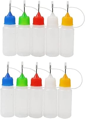 Package of 10 flasks with a fine peak of 15 ml, bottle of plastic glue droppings with DIY needle, beautiful color.. Shop confidently with Nigeria's most trusted e-commerce platform, offering swift and affordable delivery.